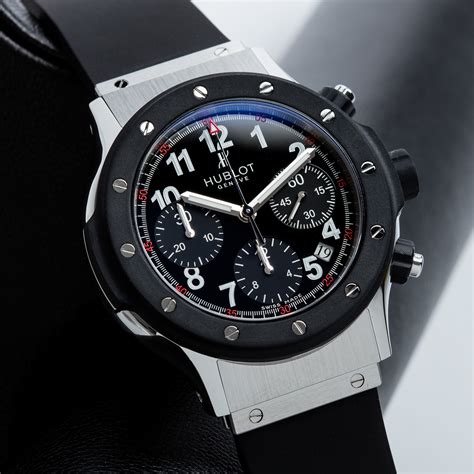 hublot super b classic black dial men's chronograph watch|Hublot swiss watch.